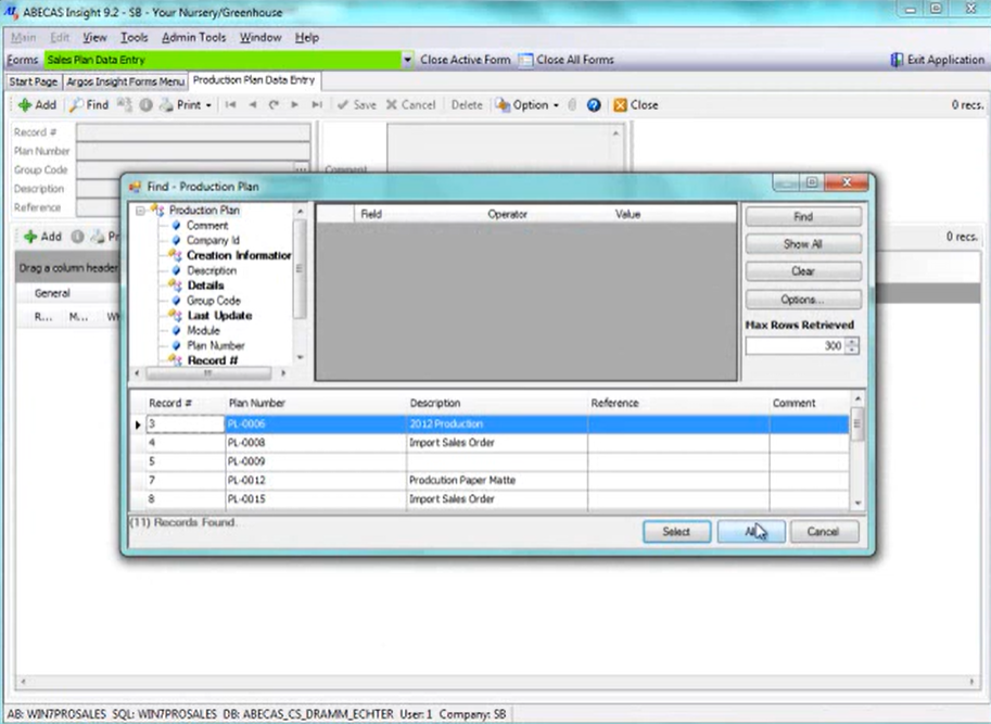 screenshot of ABECAS Insight
